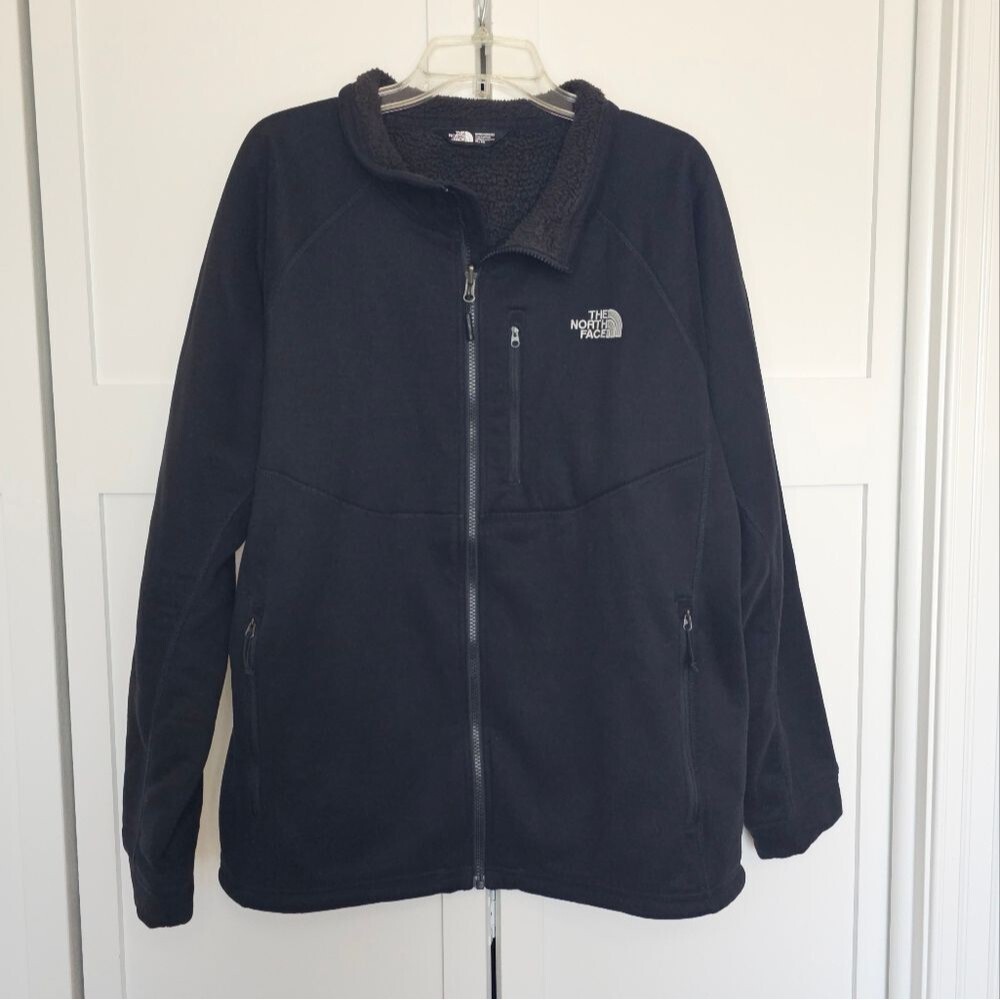 The North Face full zip sherpa lined jacket men's size XL